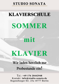 Herzlich willkommen an der Kostenfreien Probestunde in der Klavierschule Studio Sonata in Berlin WIlmersdorf